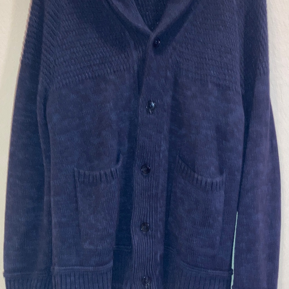 Apt. 9 Men's Deep Blue Cardigan Sweater